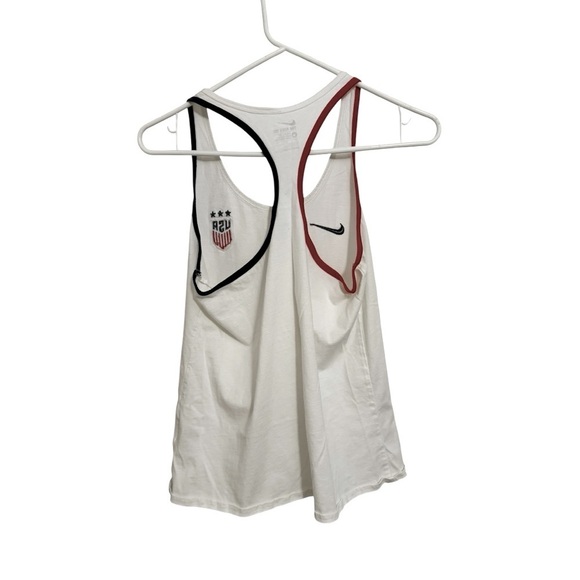 Nike USA Soccer Tank Top Women’s White Racerback Team USA World Cup Size Small - Picture 2 of 2